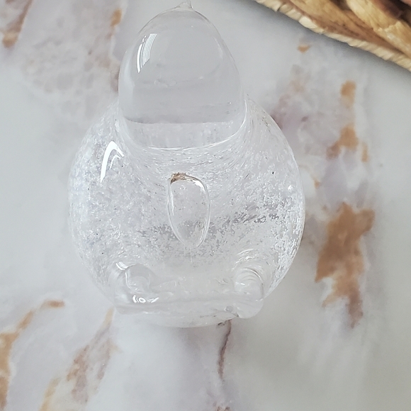 Art Glass Bird Dove Figurine Paperweight Controlled Bubbles Hand Blown. - Picture 5 of 11